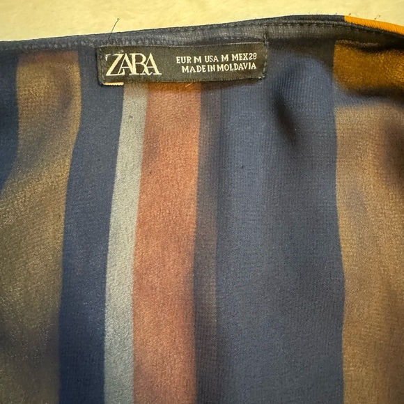 Zara Satin Mini Wrap Dress - Picture 6 of 9